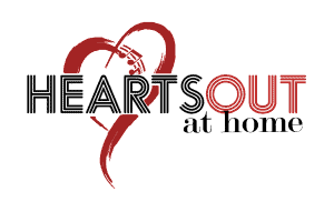 Hearts Out at Home Logo black